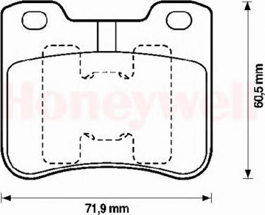 BENDIX 571912B - Тормозные колодки, дисковые, комплект unicars.by