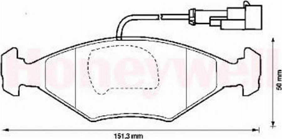 BENDIX 571917B - Тормозные колодки, дисковые, комплект unicars.by