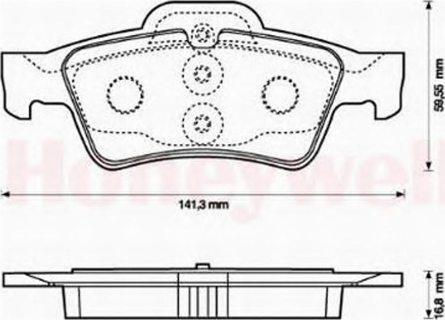 BENDIX 571989B - Тормозные колодки, дисковые, комплект unicars.by