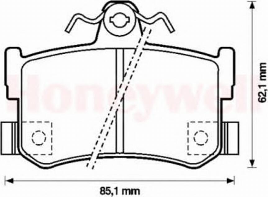 BENDIX 571938 B - Тормозные колодки, дисковые, комплект unicars.by