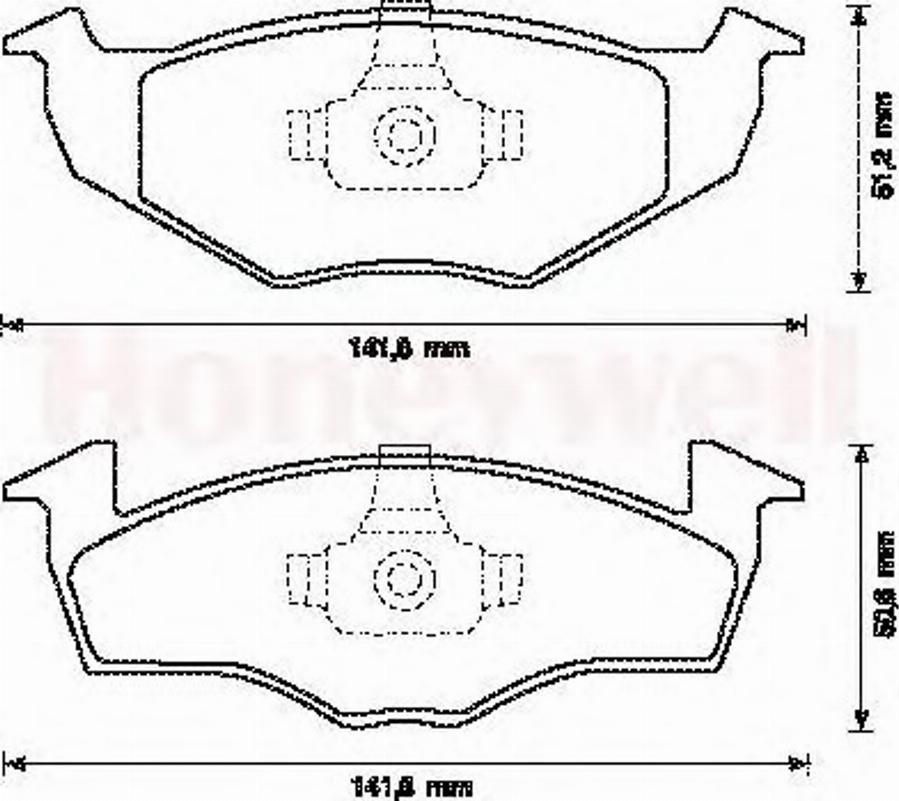 BENDIX 571923X - Тормозные колодки, дисковые, комплект unicars.by