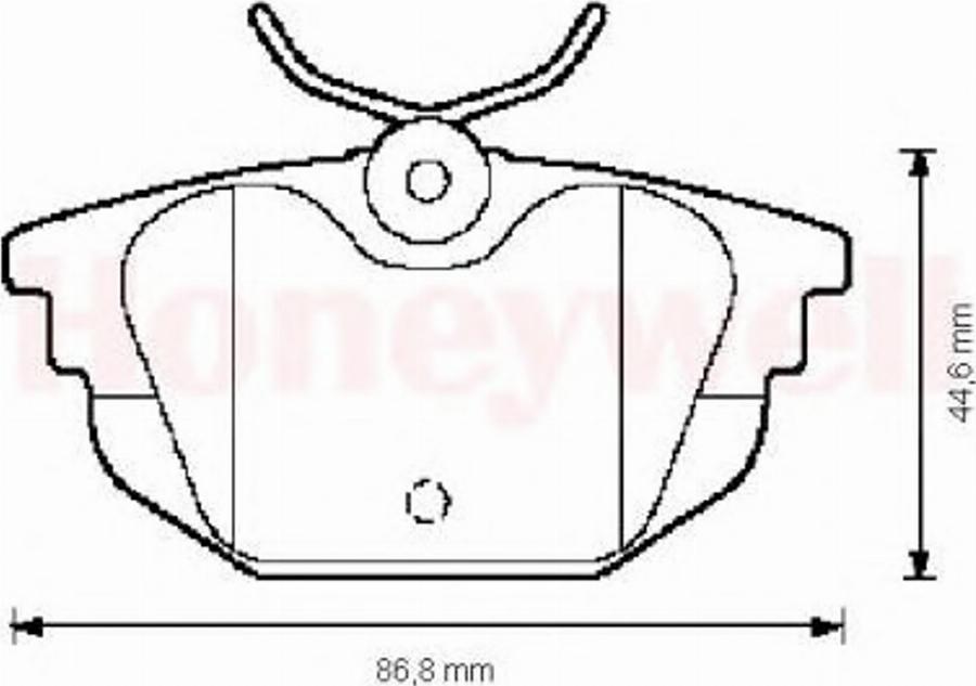 BENDIX 571979B - Тормозные колодки, дисковые, комплект unicars.by