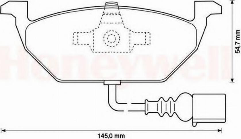 BENDIX 571971B - Тормозные колодки, дисковые, комплект unicars.by