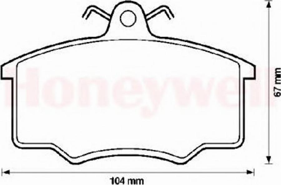 BENDIX 571491B - Тормозные колодки, дисковые, комплект unicars.by