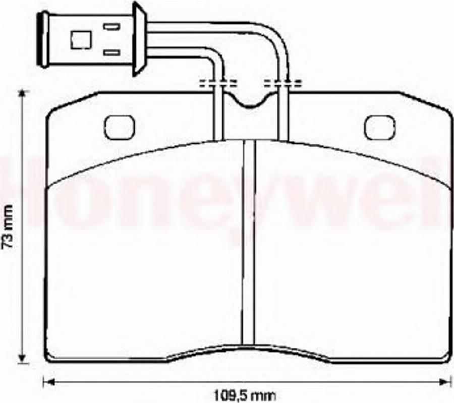 BENDIX 571447B - Тормозные колодки, дисковые, комплект unicars.by