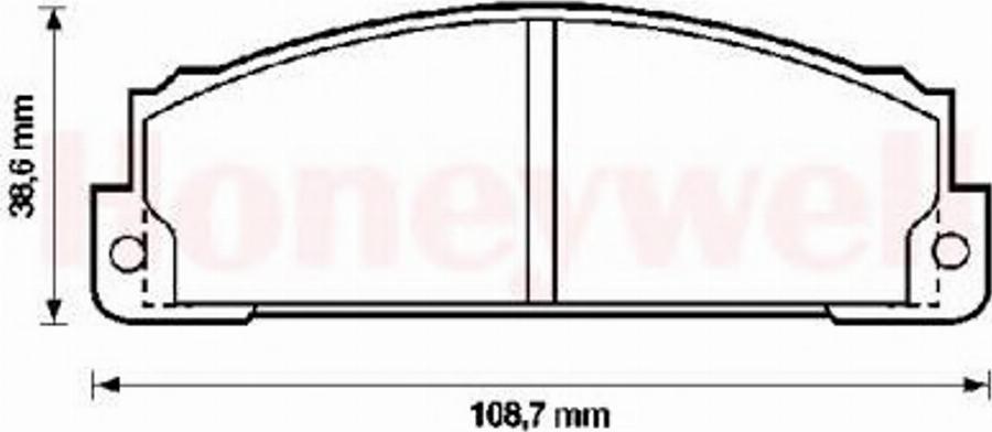 BENDIX 571463X - Тормозные колодки, дисковые, комплект unicars.by