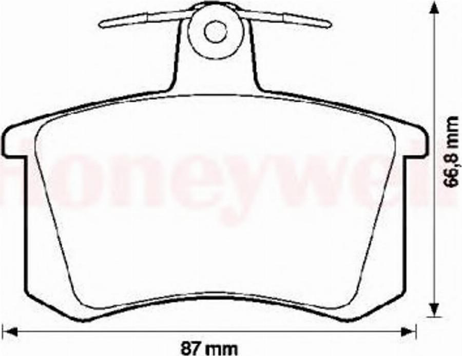 BENDIX 571462B - Тормозные колодки, дисковые, комплект unicars.by