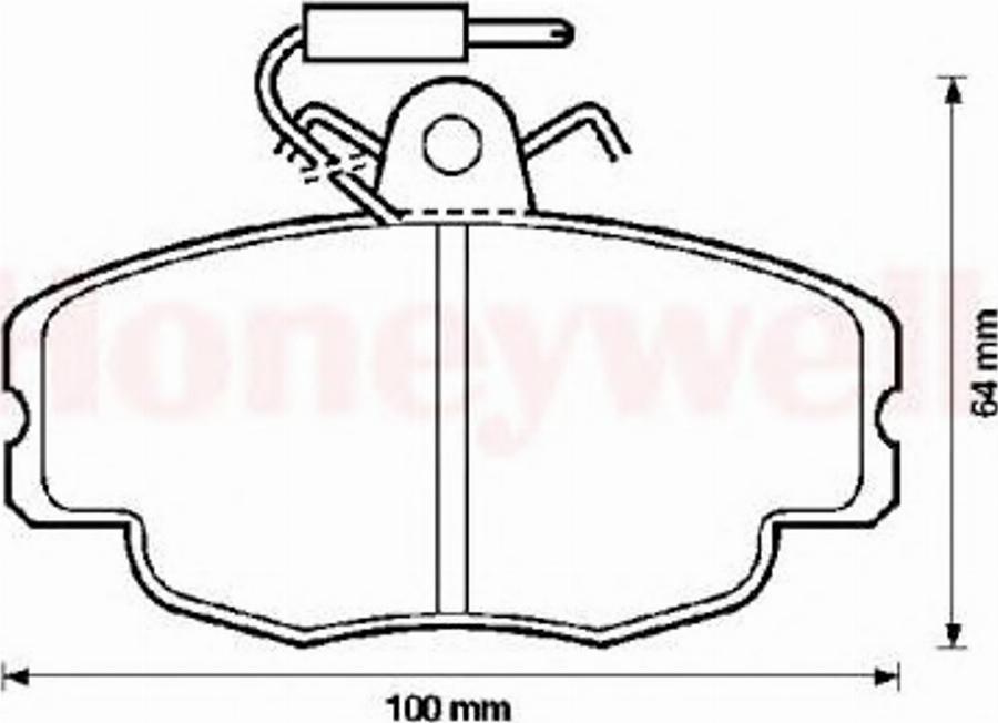 BENDIX 571405X - Тормозные колодки, дисковые, комплект unicars.by