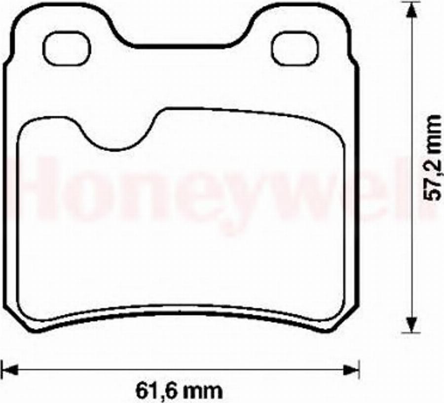 BENDIX 571407X - Тормозные колодки, дисковые, комплект unicars.by