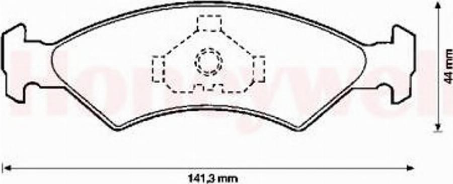 BENDIX 571412B - Тормозные колодки, дисковые, комплект unicars.by