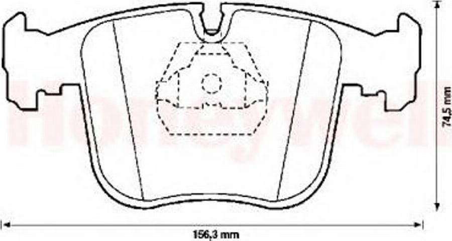 BENDIX 571485B - Тормозные колодки, дисковые, комплект unicars.by