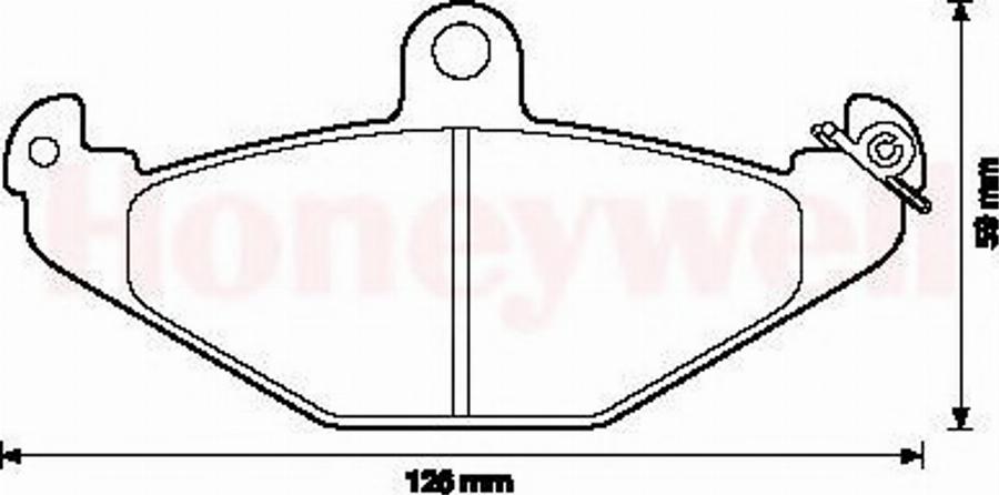 BENDIX 571425X - Тормозные колодки, дисковые, комплект unicars.by