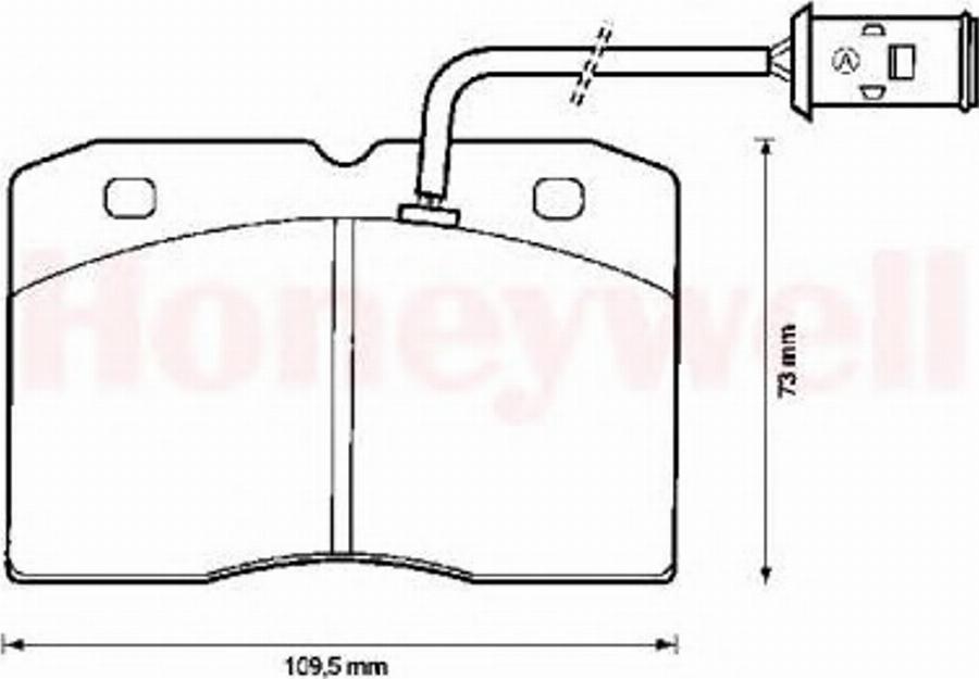 BENDIX 571422B - Тормозные колодки, дисковые, комплект unicars.by