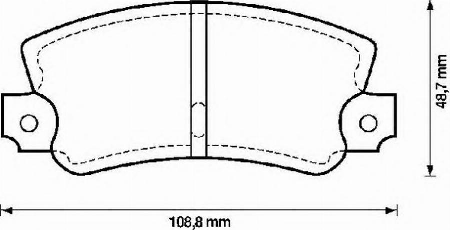 BENDIX 571475B - Тормозные колодки, дисковые, комплект unicars.by