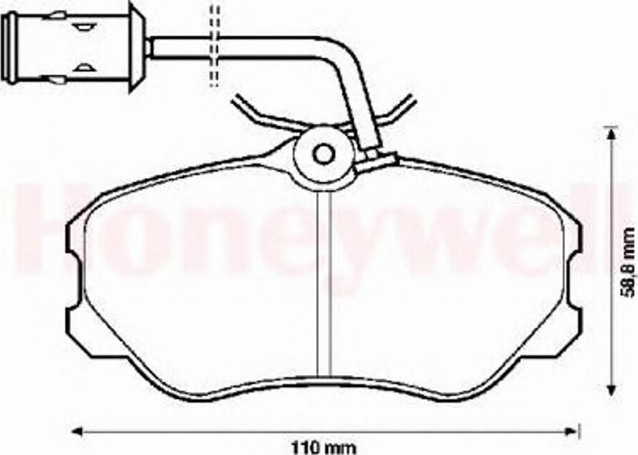 BENDIX 571471B - Тормозные колодки, дисковые, комплект unicars.by