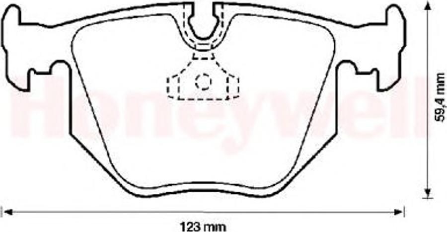 BENDIX 571545B - Тормозные колодки, дисковые, комплект unicars.by