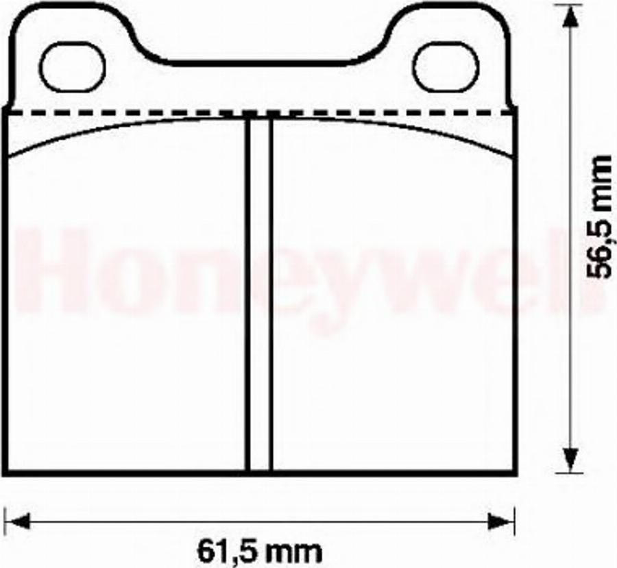 BENDIX 571554B - Тормозные колодки, дисковые, комплект unicars.by