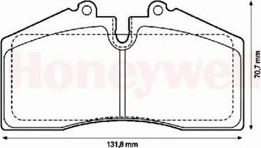 BENDIX 571534B - Тормозные колодки, дисковые, комплект unicars.by