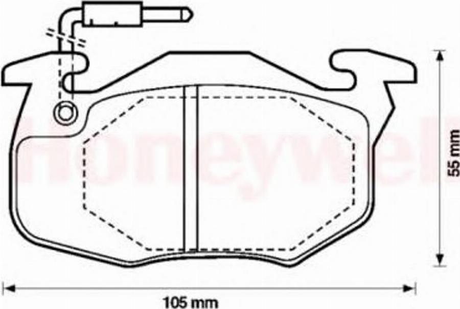 BENDIX 571524 B - Тормозные колодки, дисковые, комплект unicars.by