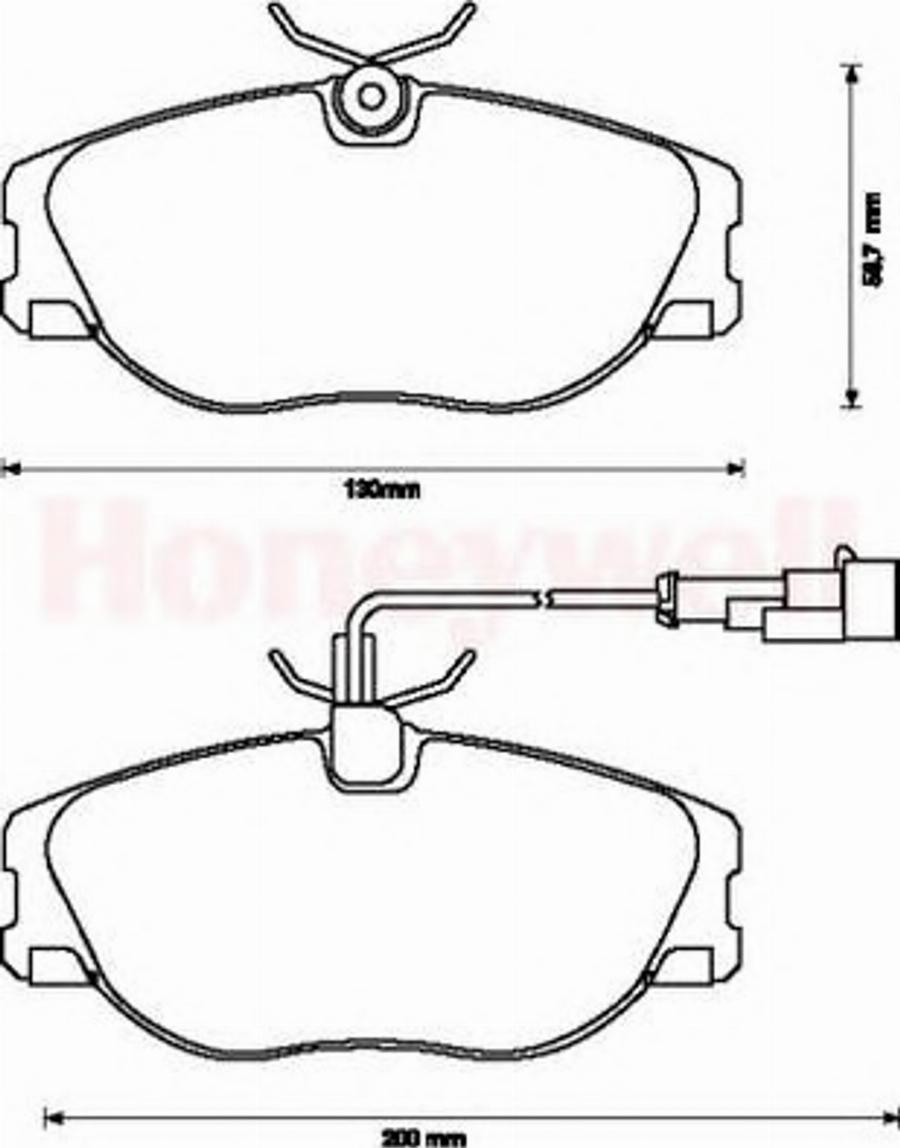 BENDIX 571894B - Тормозные колодки, дисковые, комплект unicars.by