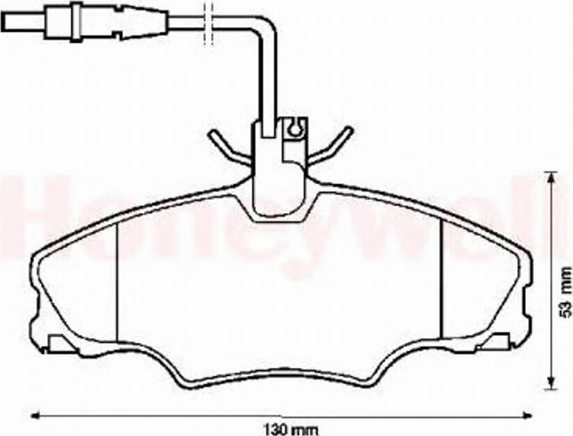 BENDIX 571897X - Тормозные колодки, дисковые, комплект unicars.by