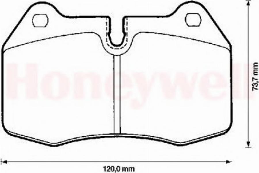 BENDIX 571852B - Тормозные колодки, дисковые, комплект unicars.by