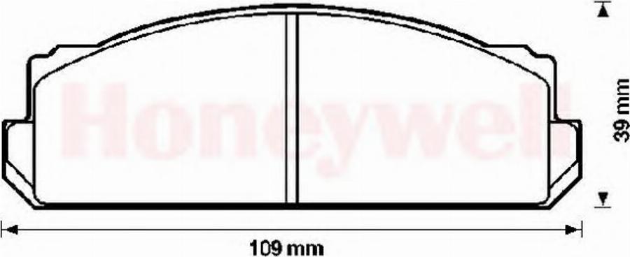 BENDIX 571810B - Тормозные колодки, дисковые, комплект unicars.by