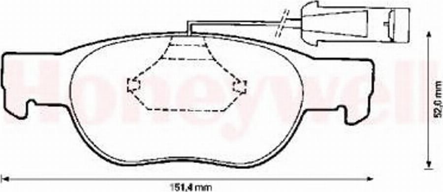 BENDIX 571888 B - Тормозные колодки, дисковые, комплект unicars.by