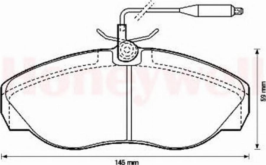 BENDIX 571839X - Тормозные колодки, дисковые, комплект unicars.by