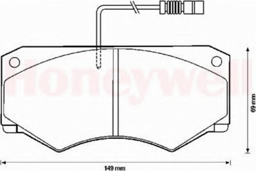 BENDIX 571825B - Тормозные колодки, дисковые, комплект unicars.by