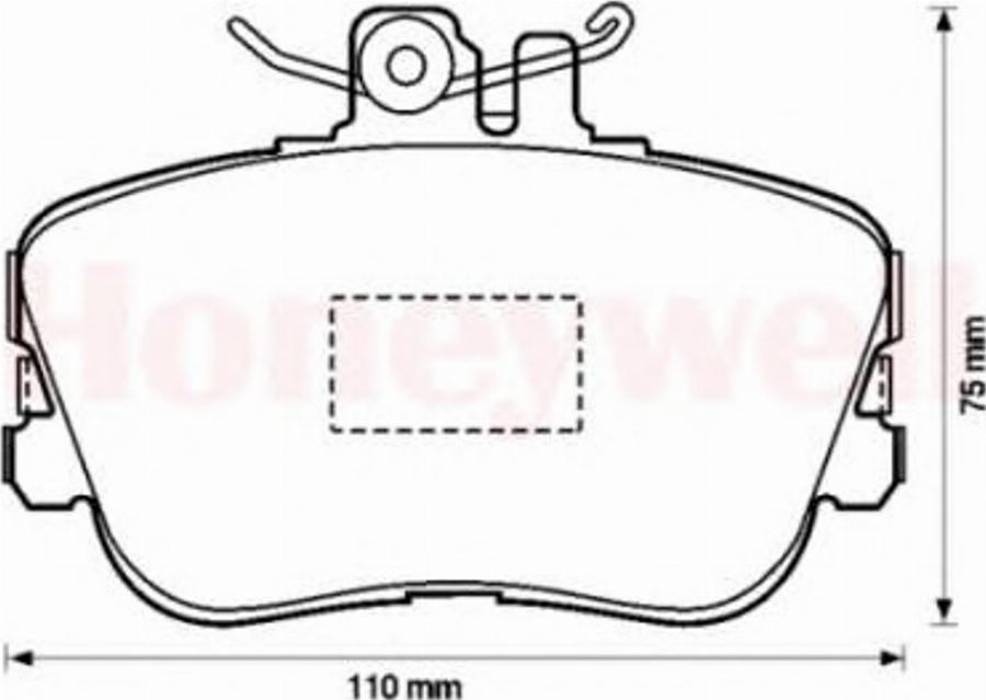 BENDIX 571828B - Тормозные колодки, дисковые, комплект unicars.by