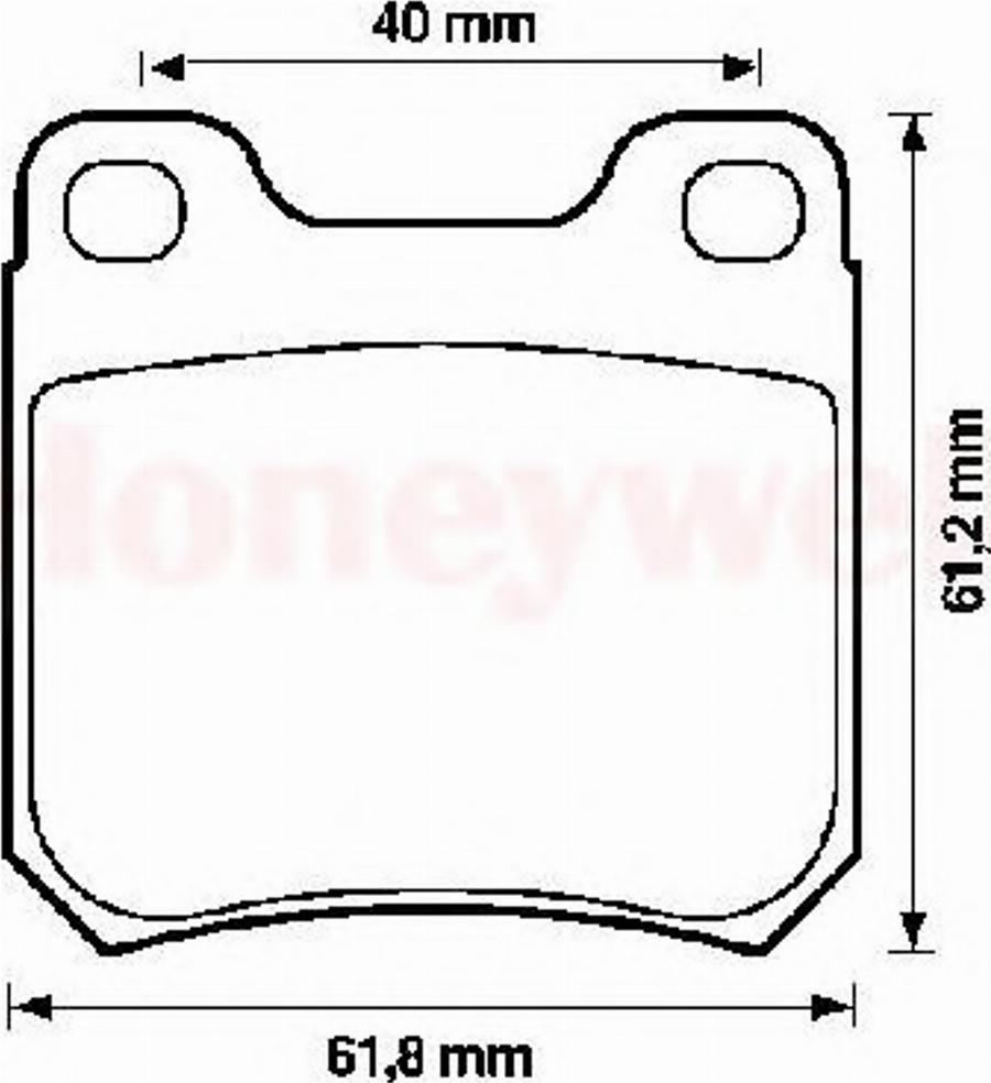 BENDIX 571390B - Тормозные колодки, дисковые, комплект unicars.by