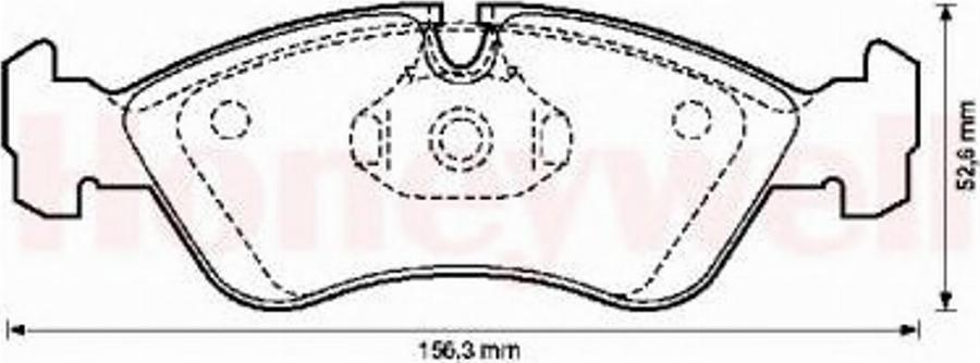 BENDIX 571391B - Тормозные колодки, дисковые, комплект unicars.by