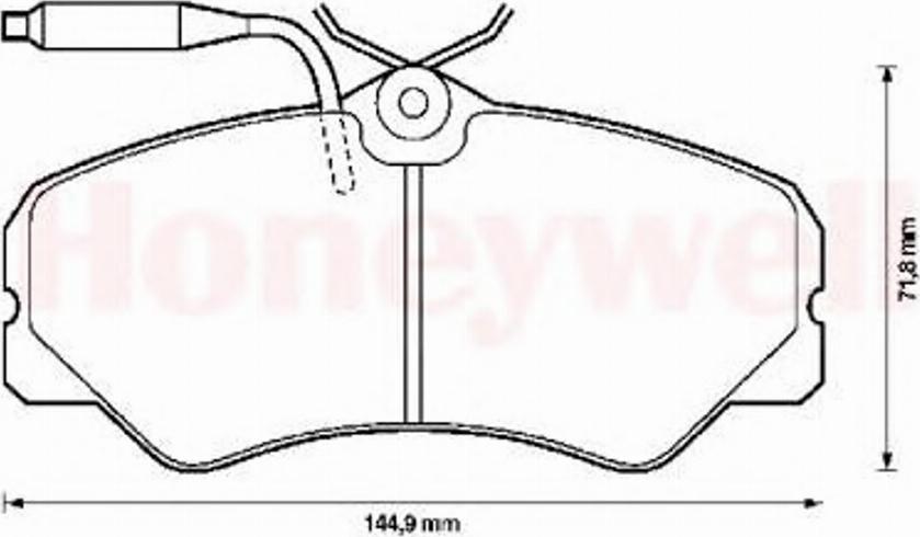 BENDIX 571393B - Тормозные колодки, дисковые, комплект unicars.by