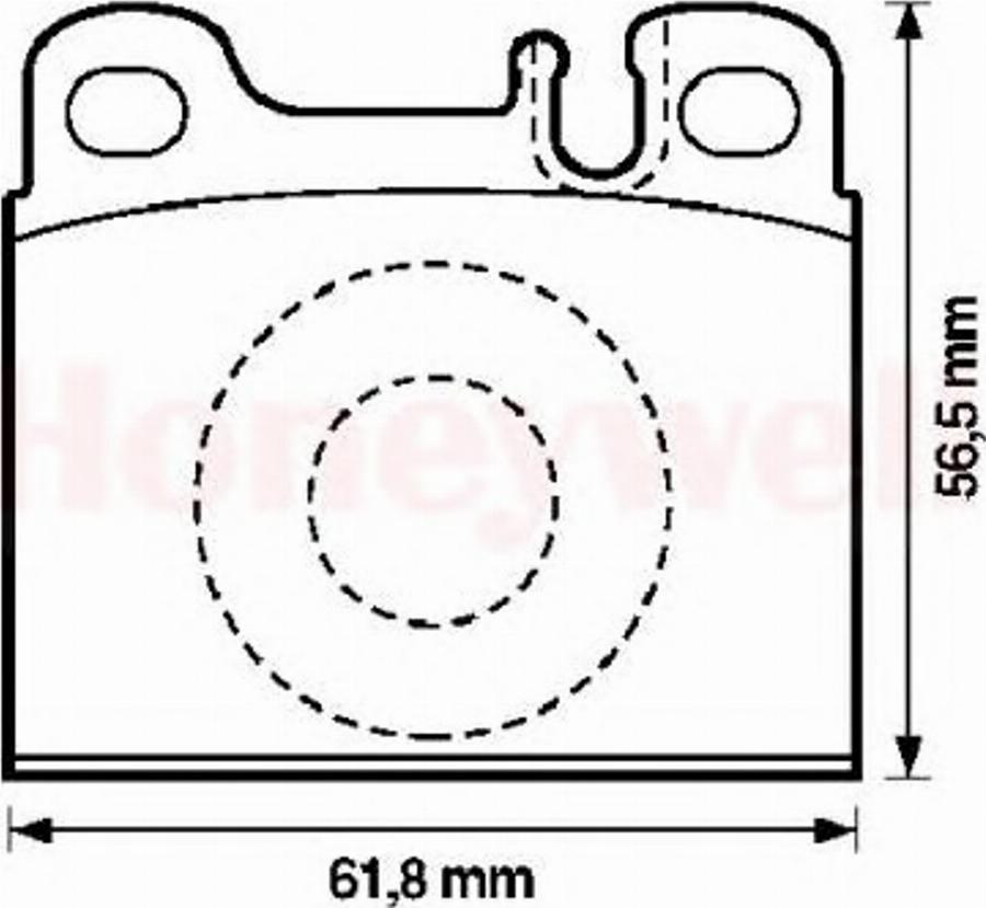 BENDIX 571342B - Тормозные колодки, дисковые, комплект unicars.by