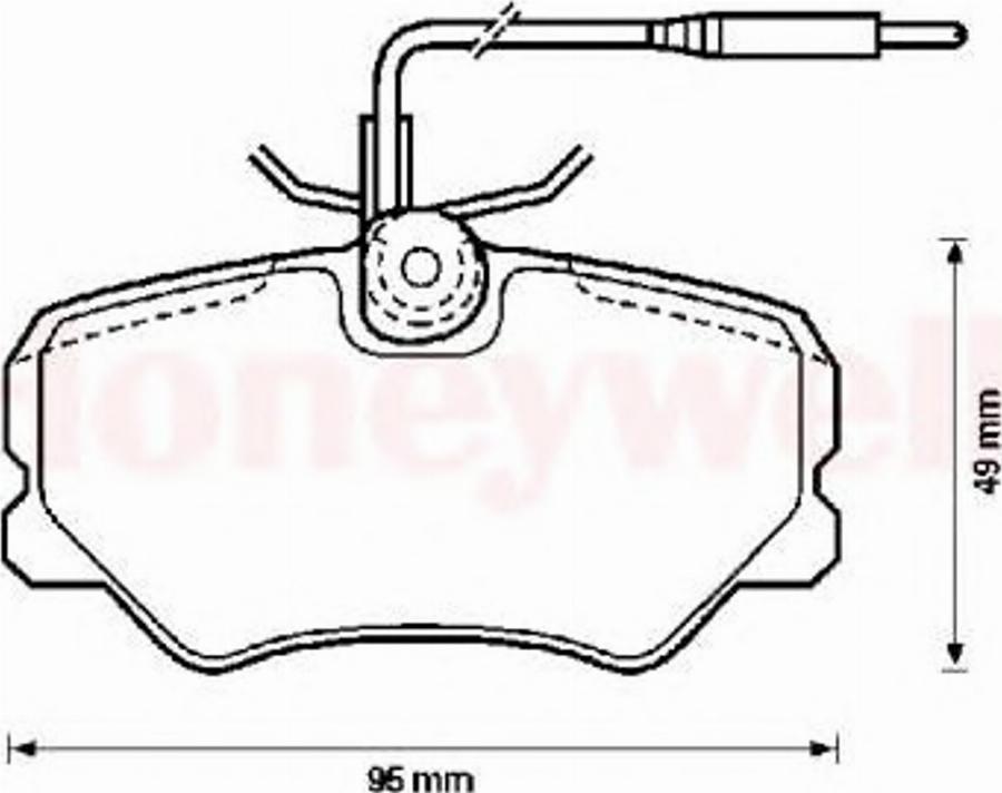 BENDIX 571359X - Тормозные колодки, дисковые, комплект unicars.by