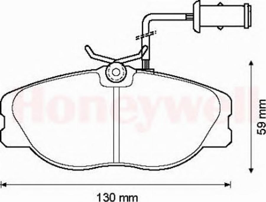 BENDIX 571365B - Тормозные колодки, дисковые, комплект unicars.by