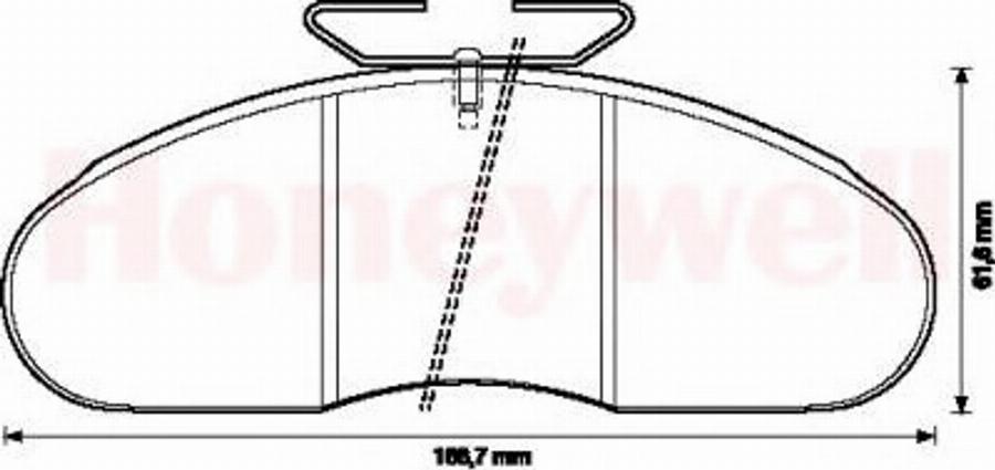 BENDIX 571368B - Тормозные колодки, дисковые, комплект unicars.by