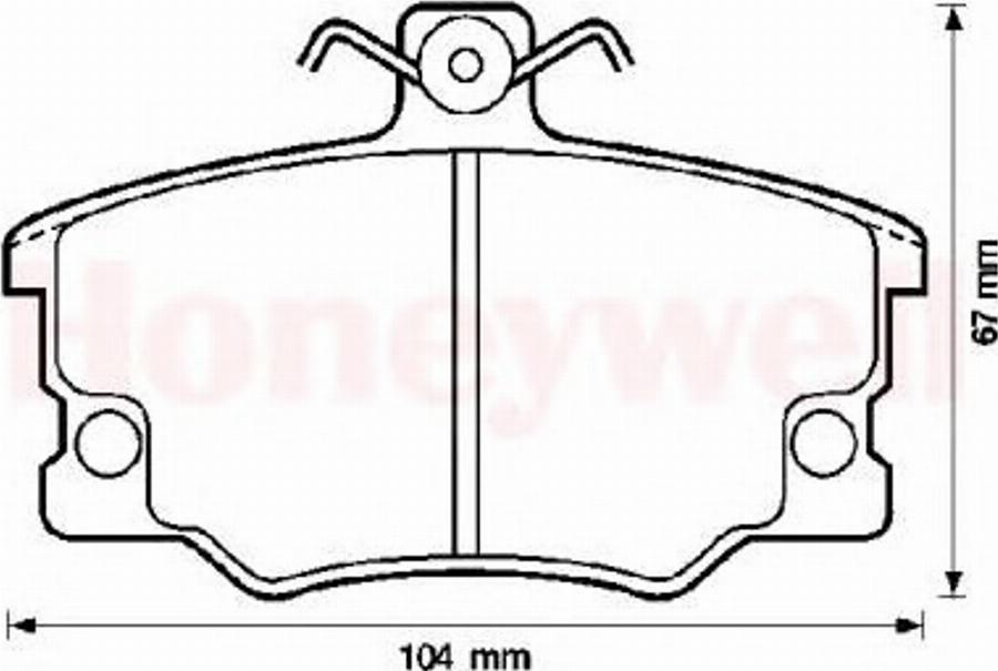 BENDIX 571309B - Тормозные колодки, дисковые, комплект unicars.by