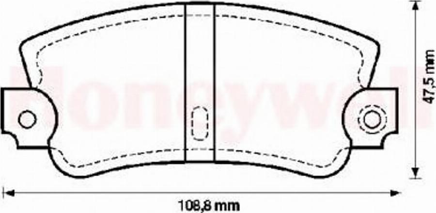 BENDIX 571301B - Тормозные колодки, дисковые, комплект unicars.by