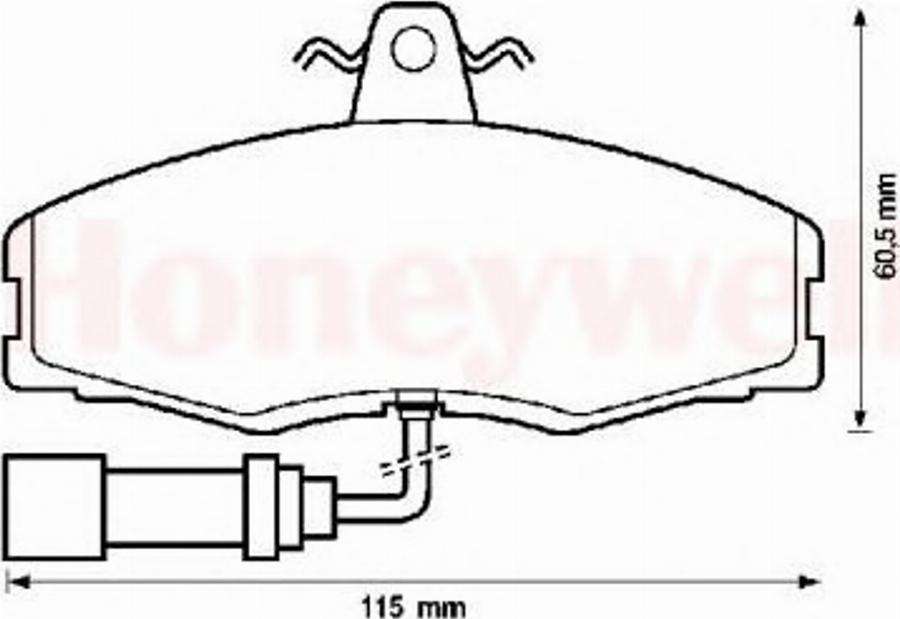 BENDIX 571308B - Тормозные колодки, дисковые, комплект unicars.by