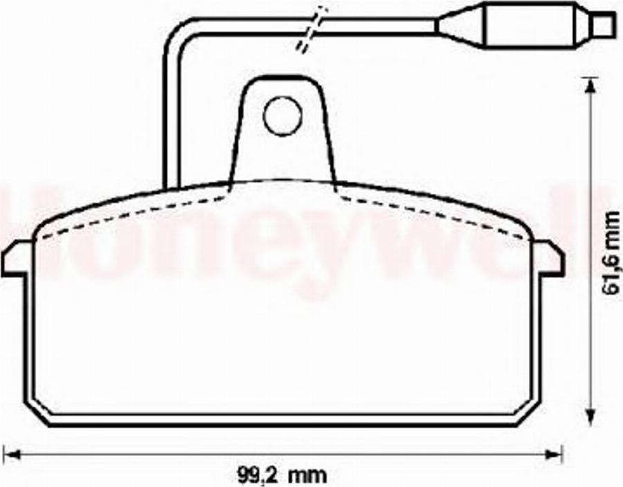 BENDIX 571318B - Тормозные колодки, дисковые, комплект unicars.by