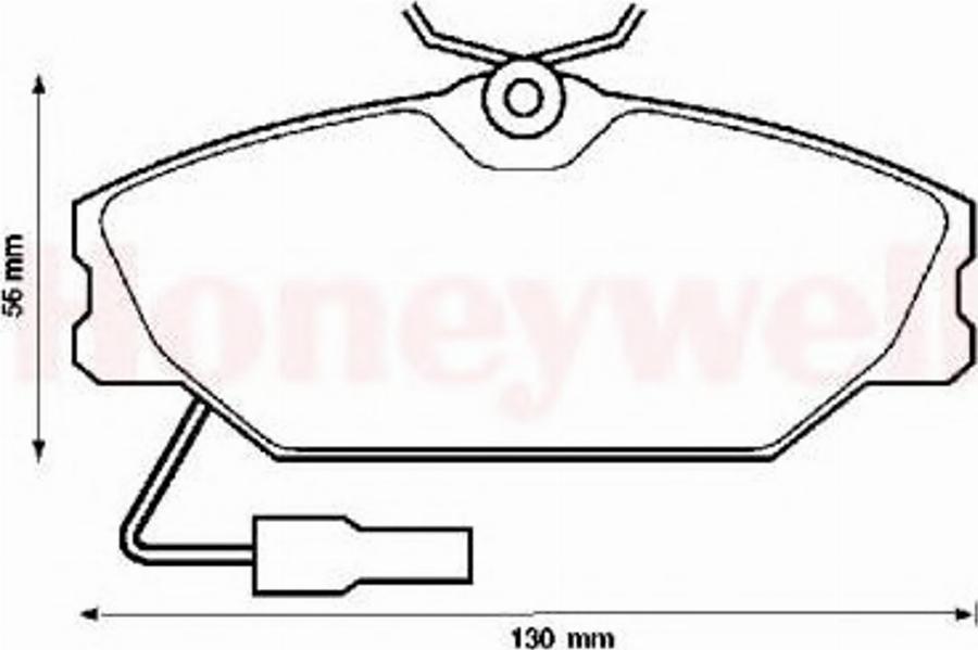 BENDIX 571313B - Тормозные колодки, дисковые, комплект unicars.by