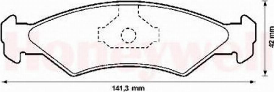 BENDIX 571312X - Тормозные колодки, дисковые, комплект unicars.by