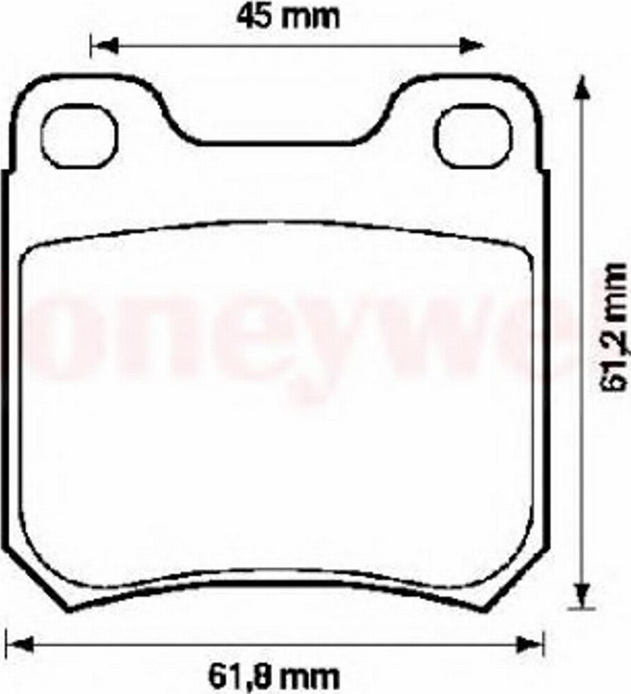 BENDIX 571389B - Тормозные колодки, дисковые, комплект unicars.by