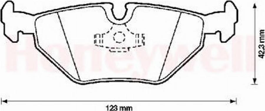 BENDIX 571387B - Тормозные колодки, дисковые, комплект unicars.by