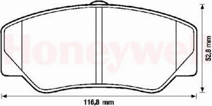 BENDIX 571336X - Тормозные колодки, дисковые, комплект unicars.by