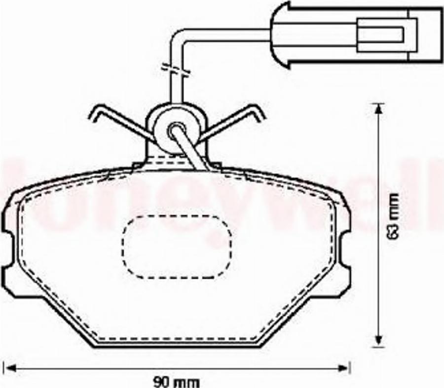 BENDIX 571330B - Тормозные колодки, дисковые, комплект unicars.by