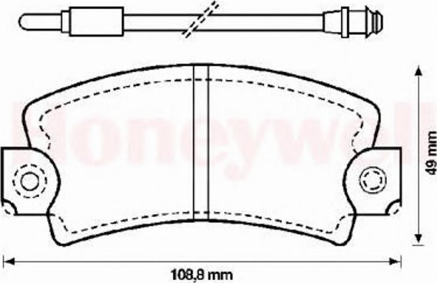 BENDIX 571337B - Тормозные колодки, дисковые, комплект unicars.by