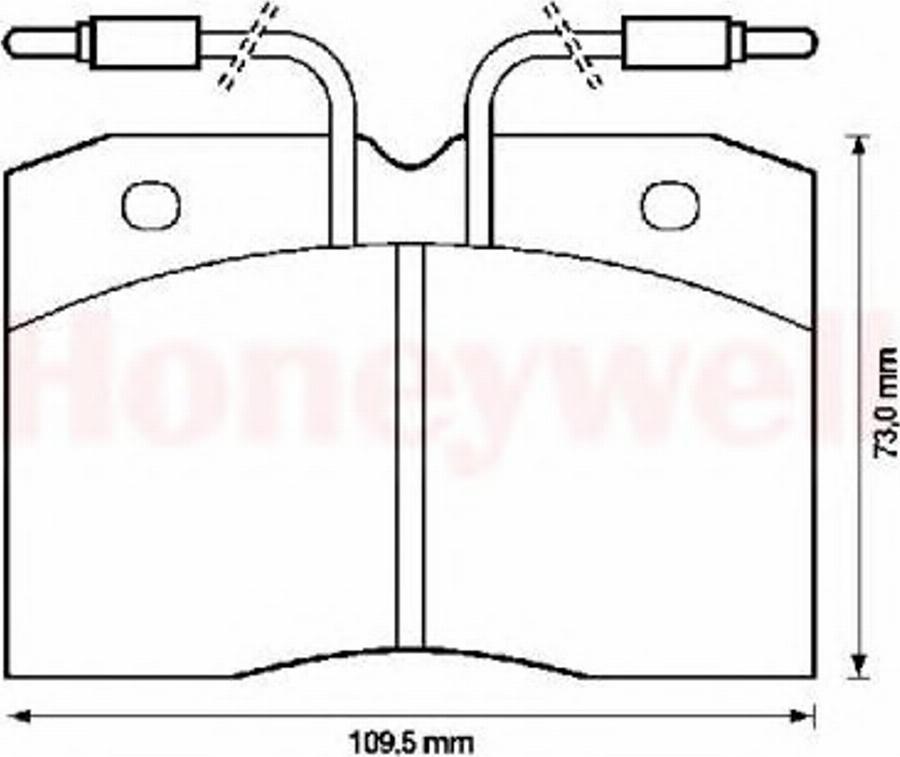 BENDIX 571325B - Тормозные колодки, дисковые, комплект unicars.by